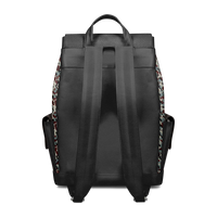 Back view of BOROUGHS LUX handcrafted leather rucksack