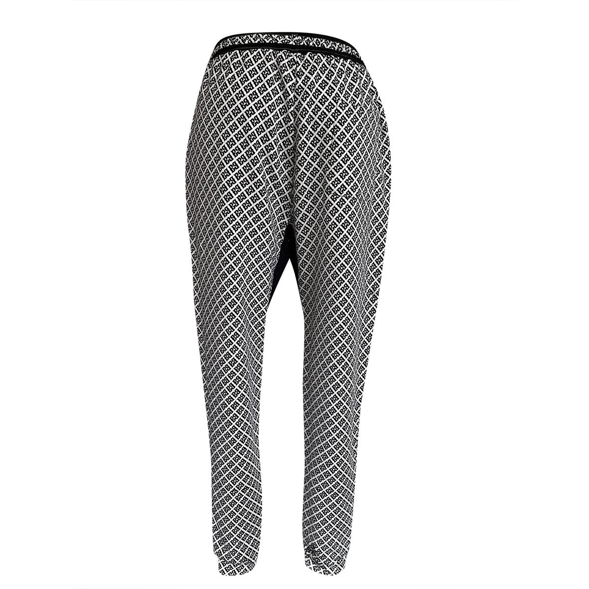 FBB Black & White LYNX Athletic Joggers – 100% Cotton, Streetwear Ready