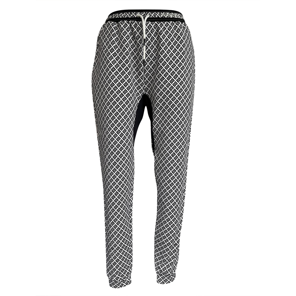 FBB Black & White LYNX Athletic Joggers – 100% Cotton, Streetwear Ready