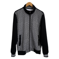 FBB LYNX Black and White Track Jacket - Stylish Running Jacket