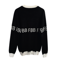 FBB Black & White Knitted Sweater