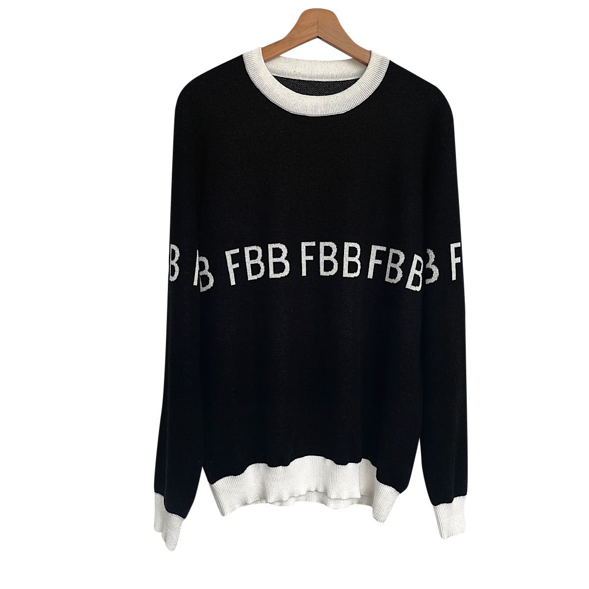 FBB Black & White Knitted Sweater