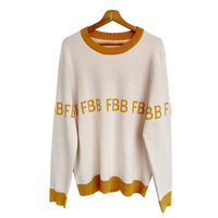 FBB Mustard & Ivory Knitted Sweater