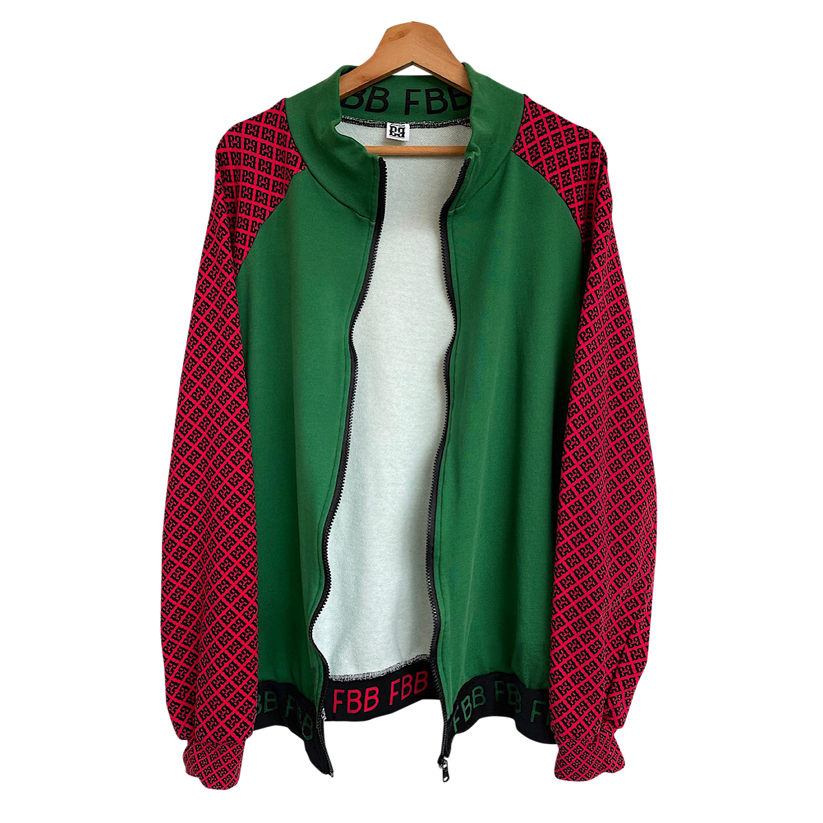 RGB Athletic Track Jacket – Raglan Sleeves, 100% Cotton, Streetwear Ready
