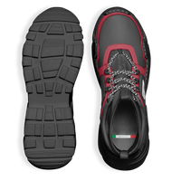 Top view RED APENINNE - Limited Edition Handcrafted Italian Leather Shoes