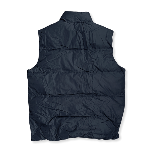 FBB LYNX MIDNIGHT Puffer Vest front view – black down vest for men