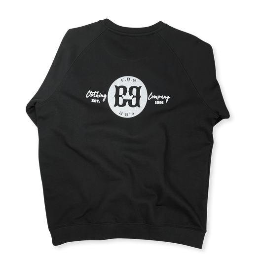 MCMXCI Black Raglan Sleeve Sweatshirt
