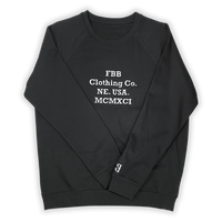 MCMXCI Black Raglan Sleeve Sweatshirt
