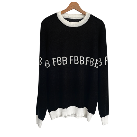 FBB Black & White Knitted Sweater