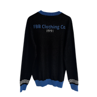 FBB Black & Blue Knitted Sweater