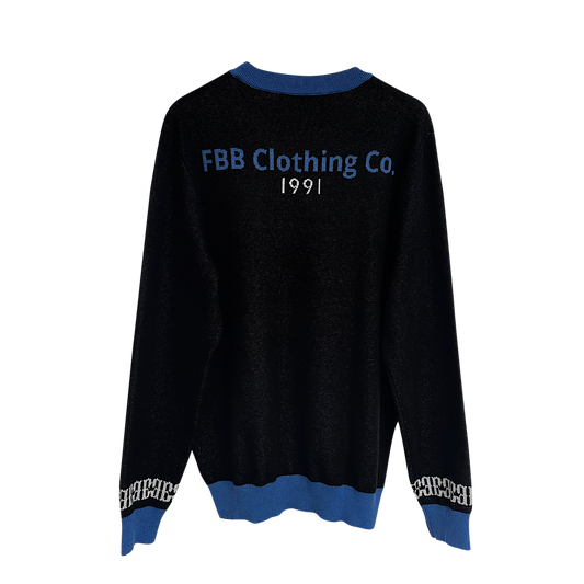 FBB Black & Blue Knitted Sweater