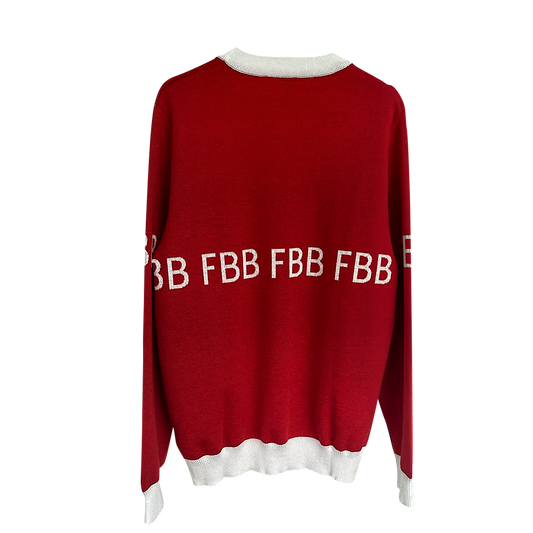 FBB Red & White Knitted Sweater