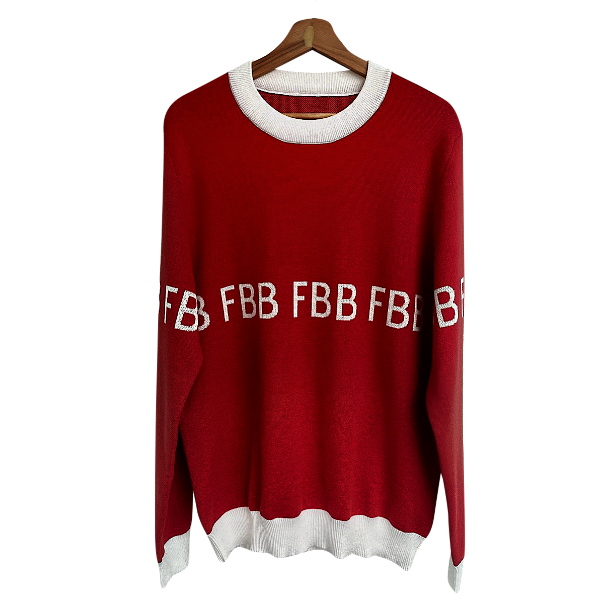 FBB Red & White Knitted Sweater