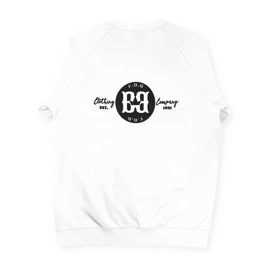 MCMXCI White Raglan Sleeve Heavyweight Sweatshirt