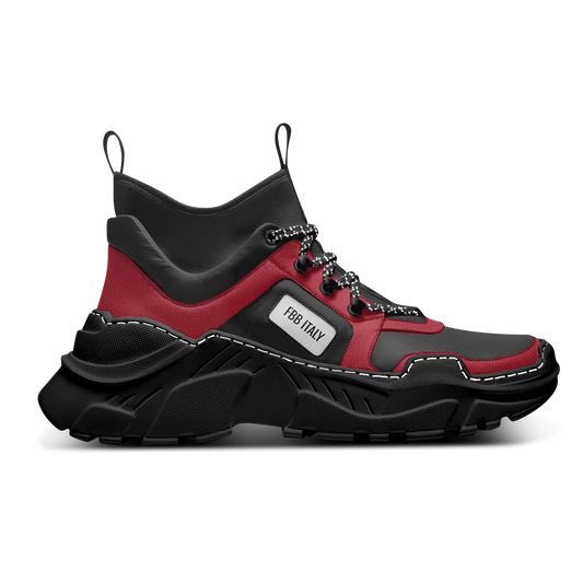 Side view RED APENINNE - Limited Edition Handcrafted Italian Leather Shoes