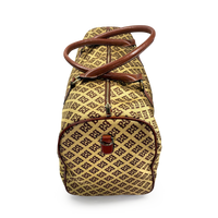 Jetsetter Weekender Duffel lightweight nylon travel bag with microfiber leather accents