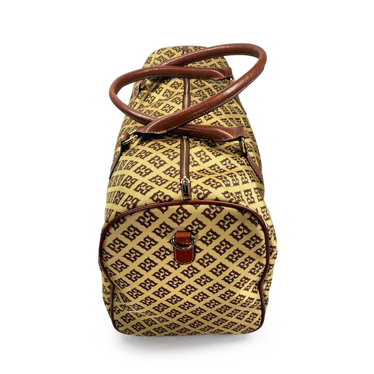 Jetsetter Weekender Duffel lightweight nylon travel bag with microfiber leather accents